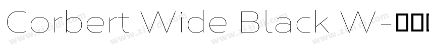 Corbert Wide Black W字体转换